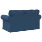 Preview: Sofa Blau 215 x 82 x 80 cm Metall