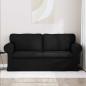 Preview: Sofa Schwarz 215 x 82 x 80 cm Metall