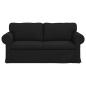 Preview: Sofa Schwarz 215 x 82 x 80 cm Metall