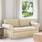 Preview: ARDEBO.de - Sofa Creme 215 x 82 x 80 cm Metall