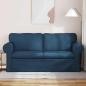 Preview: Sofa Blau 215 x 82 x 80 cm Metall