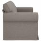 Preview: Sofa Taupe 215 x 82 x 80 cm Metall