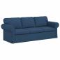 Preview: Sofa Blau 215 x 82 x 80 cm Metall