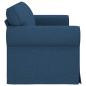 Preview: Sofa Blau 215 x 82 x 80 cm Metall