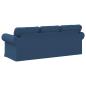 Preview: Sofa Blau 215 x 82 x 80 cm Metall