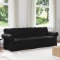 Preview: ARDEBO.de - Sofa Schwarz 215 x 82 x 80 cm Metall