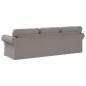Preview: Sofa Taupe 215 x 82 x 80 cm Metall