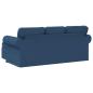 Preview: Sofa Blau 215 x 138 x 80 cm Metall