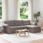 Preview: ARDEBO.de - Sofa Taupe 215 x 138 x 80 cm Metall