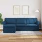 Preview: Sofa Blau 215 x 138 x 80 cm Metall