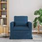 Preview: Sofa Blau 78 x 78 x 80 cm Metall