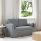 Preview: ARDEBO.de - Sofa Hellgrau 138 x 78 x 80 cm Metall