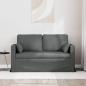 Preview: ARDEBO.de - Sofa Dunkelgrau 138 x 78 x 80 cm Metall