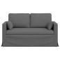 Preview: Sofa Dunkelgrau 139 x 78 x 80 cm Stoff