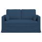 Preview: Sofa Blau 138 x 78 x 80 cm Metall