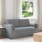 Preview: ARDEBO.de - Sofa Hellgrau 158 x 78 x 80 cm Metall