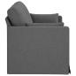 Preview: ARDEBO.de - Sofa Dunkelgrau 159 x 78 x 80 cm Metall
