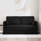 Preview: Sofa Schwarz 160 x 78 x 80 cm Metall