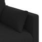 Preview: Sofa Schwarz 160 x 78 x 80 cm Metall