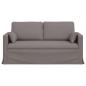 Preview: ARDEBO.de - Sofa Taupe 159 x 78 x 80 cm Metall