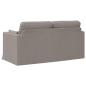 Preview: Sofa Taupe 159 x 78 x 80 cm Metall