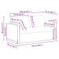 Preview: Sofa Taupe 159 x 78 x 80 cm Metall