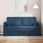 Preview: Sofa Blau 158 x 78 x 80 cm Metall