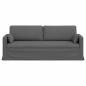 Preview: Sofa Dunkelgrau 198 x 78 x 80 cm Metall