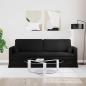 Preview: Sofa Schwarz 198 x 78 x 80 cm Metall