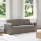 Preview: ARDEBO.de - Sofa Taupe 198 x 78 x 80 cm Metall