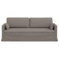 Preview: Sofa Taupe 198 x 78 x 80 cm Metall