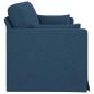 Preview: Sofa 180cm Blau Metall