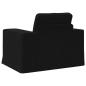 Preview: Sofa Schwarz 102 x 80 x 82 cm Metall
