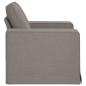 Preview: Sofa Taupe 102 x 80 x 82 cm Metall