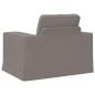 Preview: Sofa Taupe 102 x 80 x 82 cm Metall