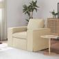 Preview: ARDEBO.de - Sofa Creme 102 x 80 x 82 cm Metall