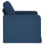 Preview: Sofa Blau 102 x 80 x 82 cm Metall