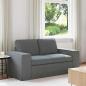 Preview: ARDEBO.de - Sofa Dunkelgrau 162 x 80 x 82 cm Metall