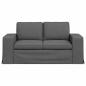 Preview: Sofa Dunkelgrau 162 x 80 x 82 cm Metall