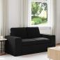 Preview: ARDEBO.de - Sofa Schwarz 162 x 80 x 82 cm Metall