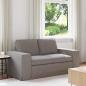 Preview: ARDEBO.de - Sofa Taupe 162 x 80 x 82 cm Metall