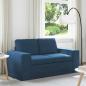Preview: ARDEBO.de - Sofa Blau 162 x 80 x 82 cm Metall