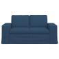 Preview: Sofa Blau 162 x 80 x 82 cm Metall