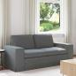 Preview: ARDEBO.de - Sofa Dunkelgrau 182 x 80 x 82 cm Metall