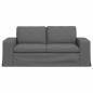 Preview: Sofa Dunkelgrau 182 x 80 x 82 cm Metall