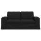 Preview: Sofa Schwarz 182 x 80 x 82 cm Metall