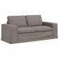 Preview: Sofa Taupe 182 x 80 x 82 cm Metall