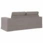 Preview: Sofa Taupe 182 x 80 x 82 cm Metall