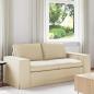 Preview: ARDEBO.de - Sofa Creme 182 x 80 x 82 cm Metall