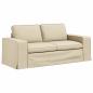 Preview: Sofa Creme 182 x 80 x 82 cm Metall